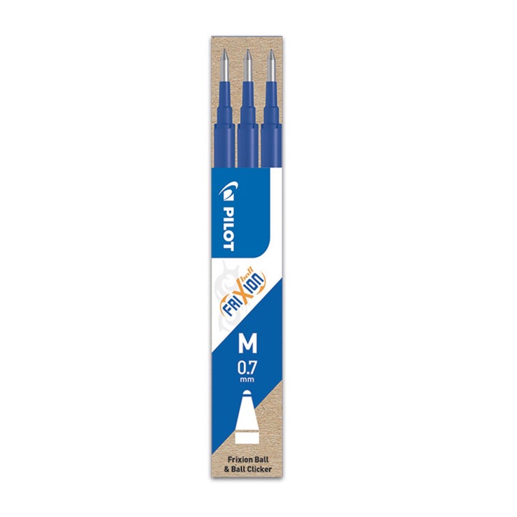 JuniorPapier Náplň gumovacia PILOT Frixion 0,7 mm 3 ks - modrá