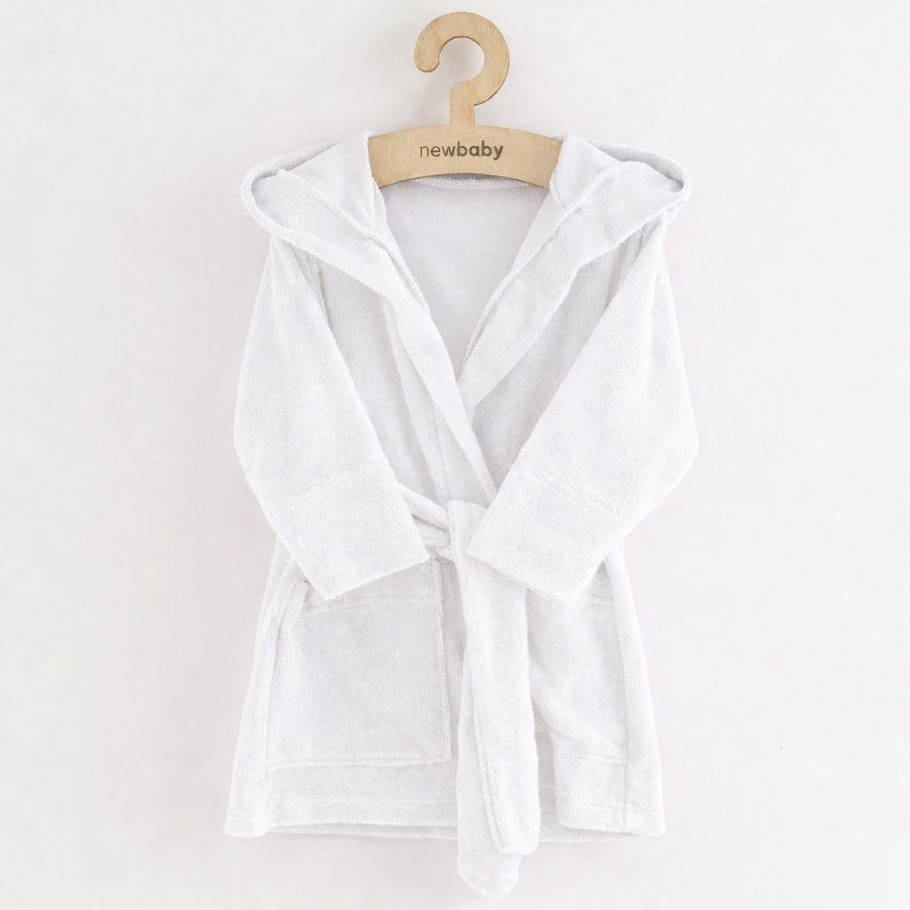 Detský froté župan New Baby white 80/86