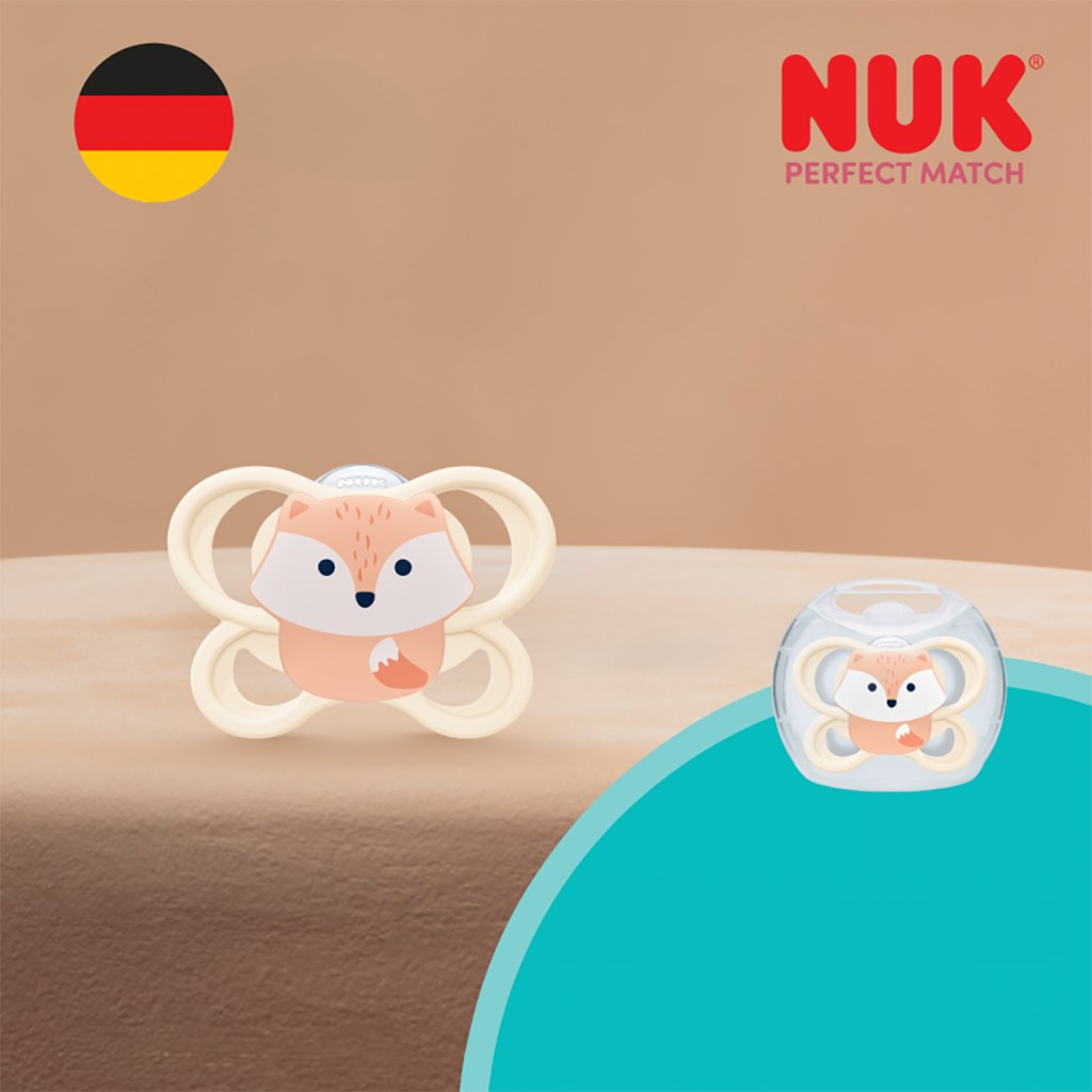 Dojčenský cumlík NUK Perfect Match Air FOX 0-6m 1ks box 0-6 m
