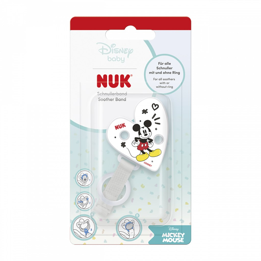 Stužka na cumlík NUK Disney Mickey