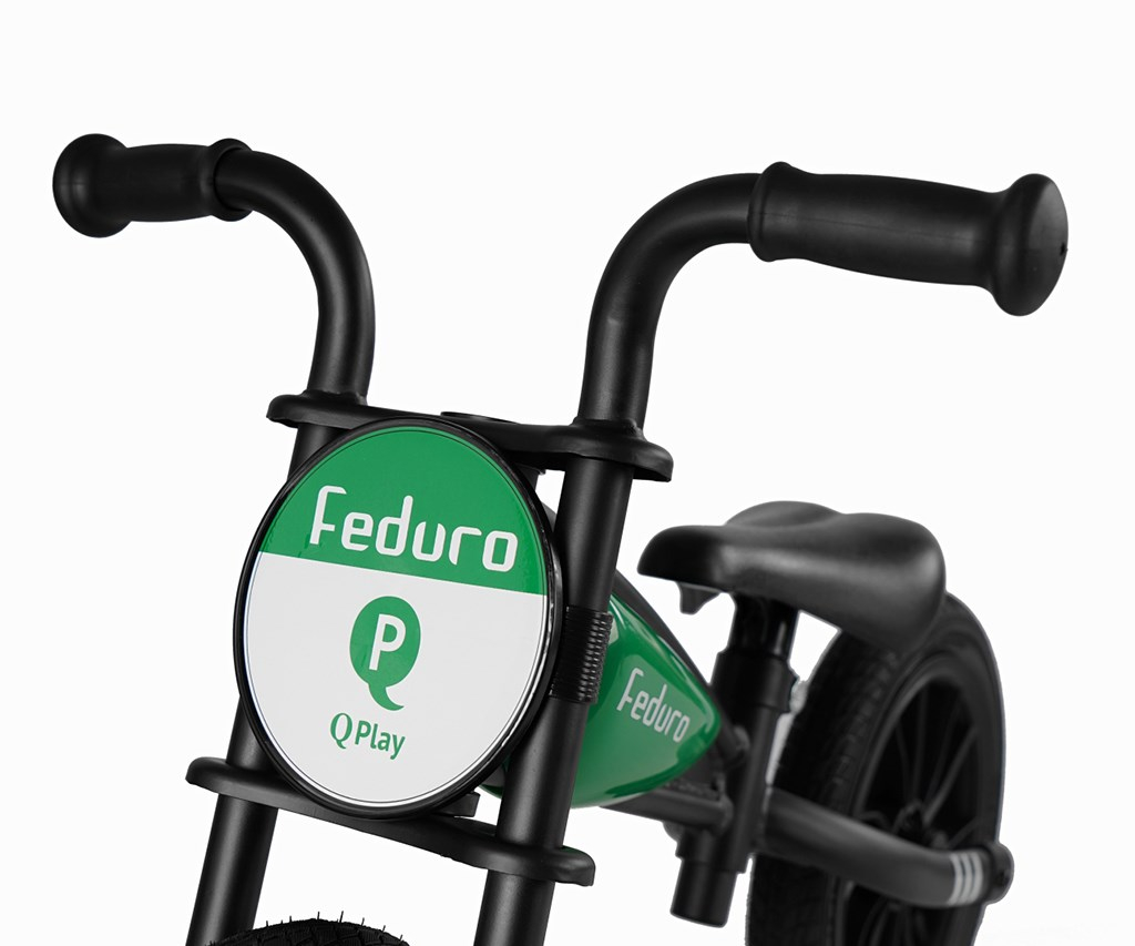 Detský balančný bicykel Qplay Feduro green