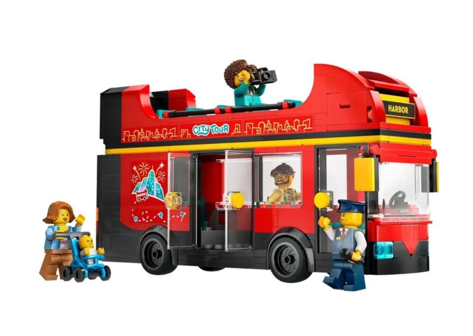 LEGO City Červený dvojposchodový vyhliadkový autobus