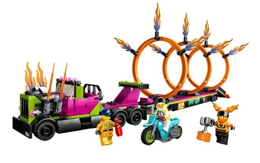 LEGO City Ťahač s ohnivými kruhmi