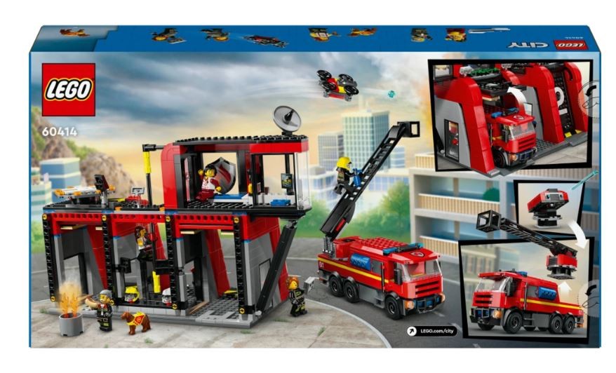 LEGO City Hasičská stanica s hasičským vozidlom