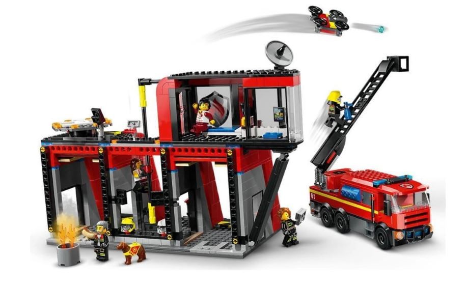 LEGO City Hasičská stanica s hasičským vozidlom