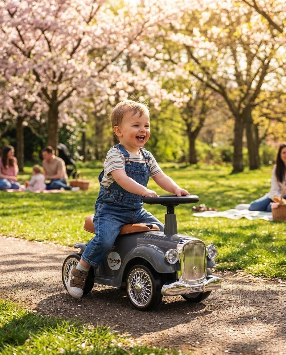 Detské odrážedlo Baby Mix Retro šedé