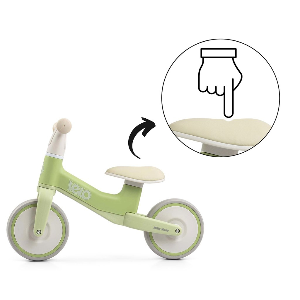 Detský balančný bicykel Milly Mally Velo Green