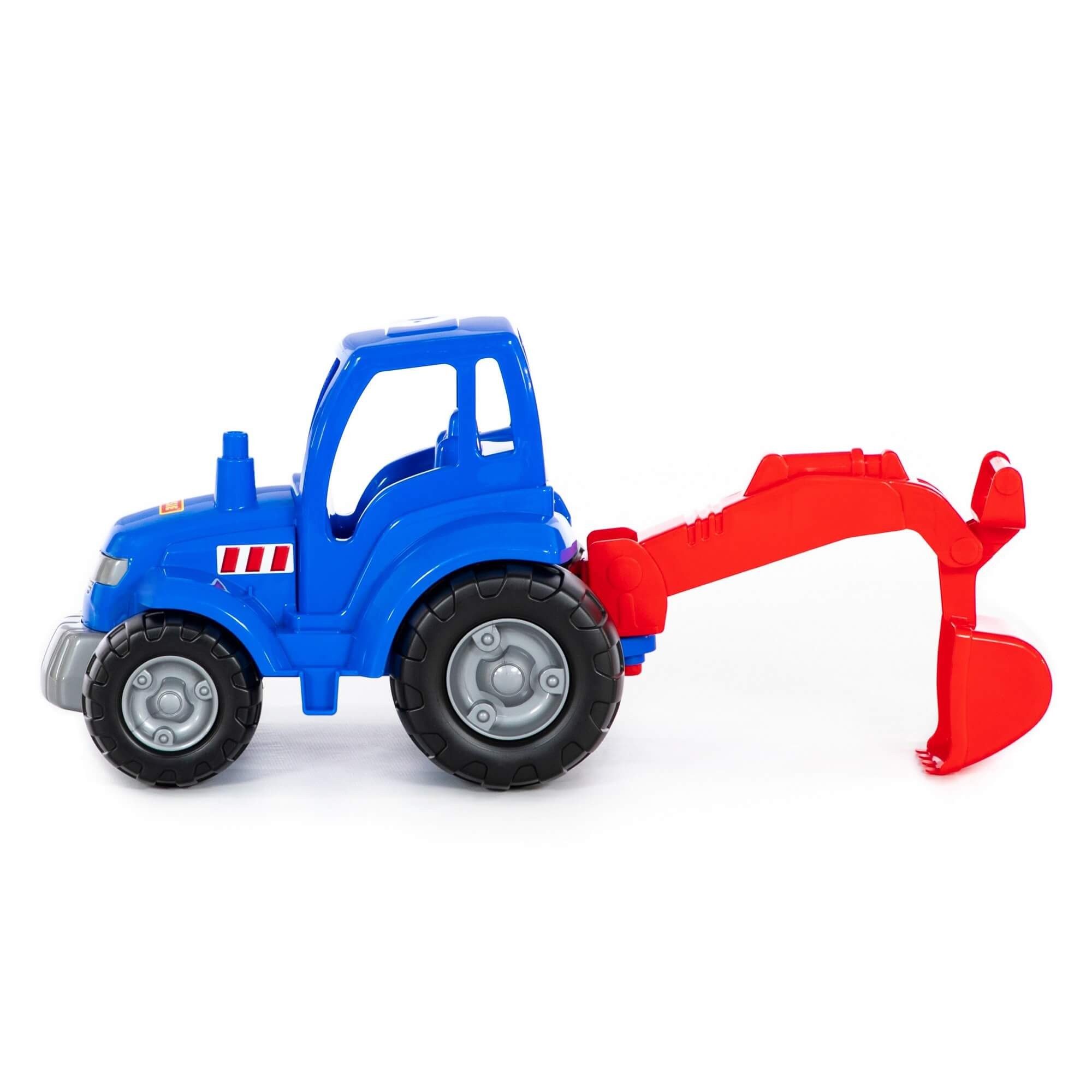Polesie Traktor Šampión s lopatou - modrý