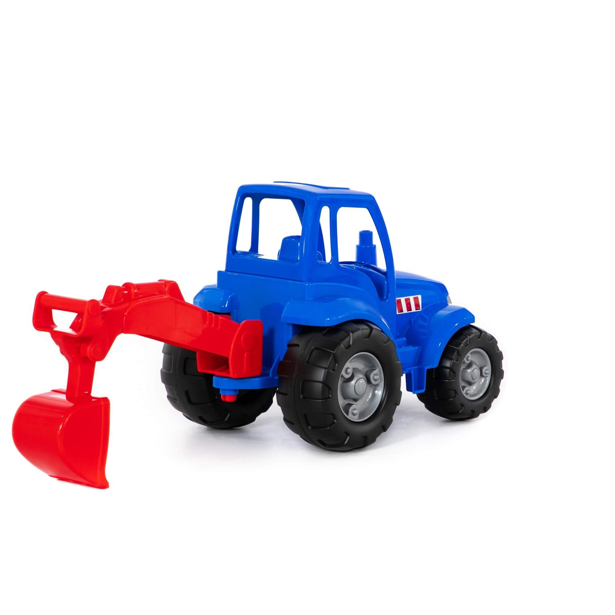 Polesie Traktor Šampión s lopatou - modrý