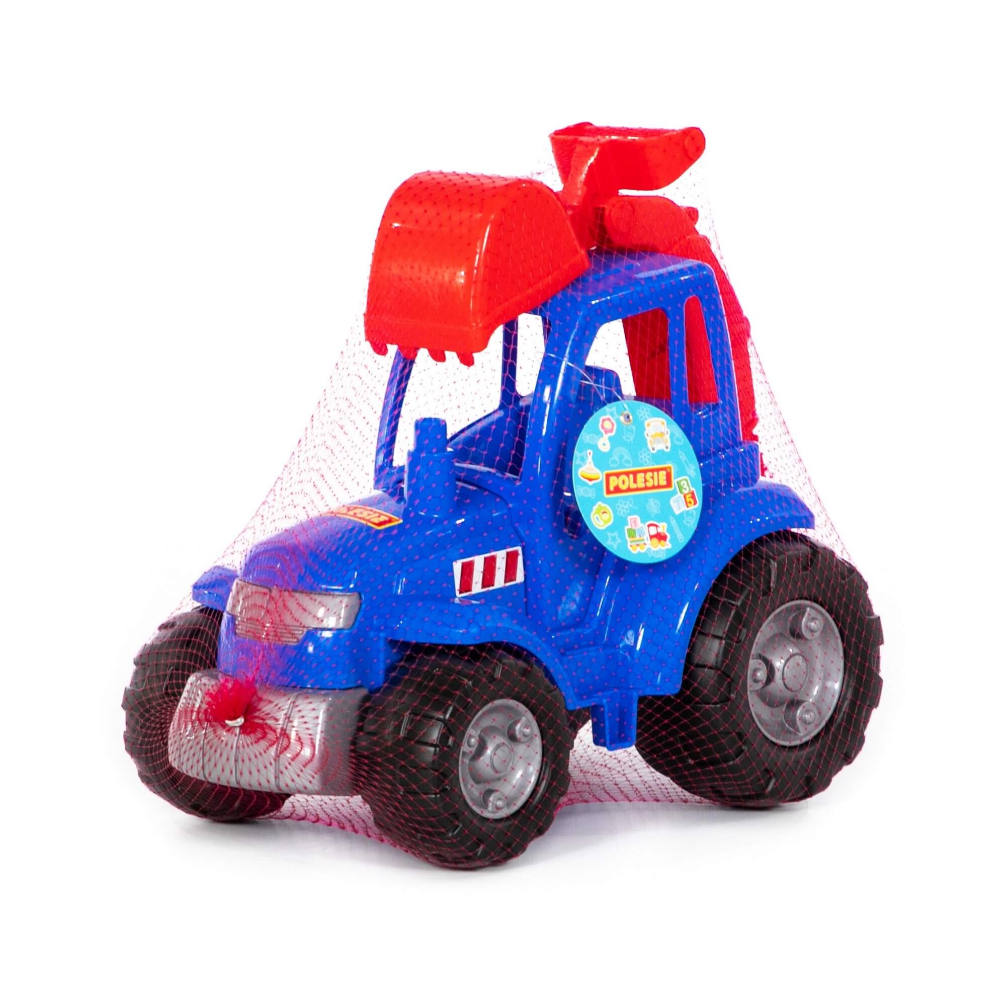 Polesie Traktor Šampión s lopatou - modrý
