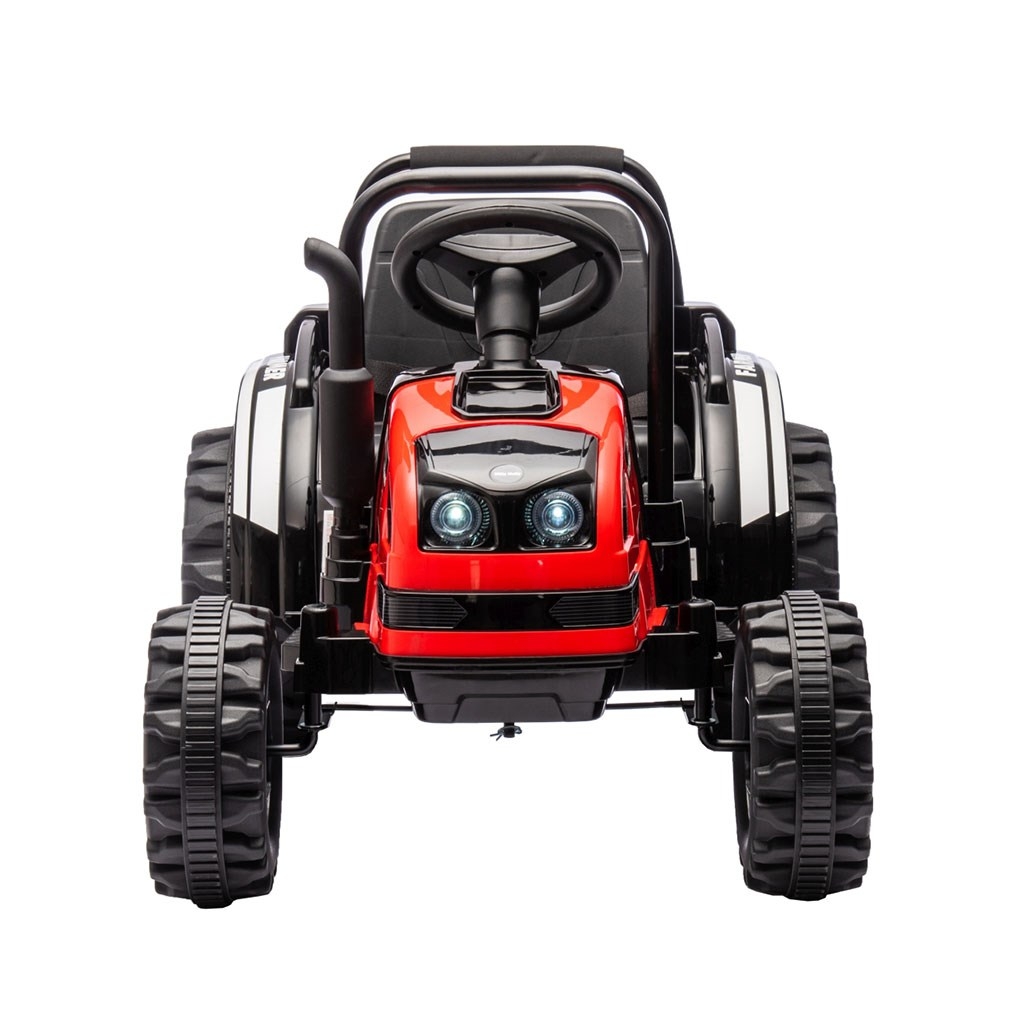 Elektrický traktor s prívesom Milly Mally Farmer červený