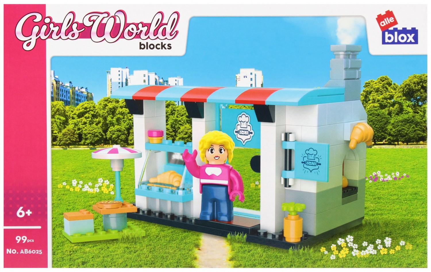 CreativeToys Stavebnica AlleBlox Kaviareň, 99 dielov