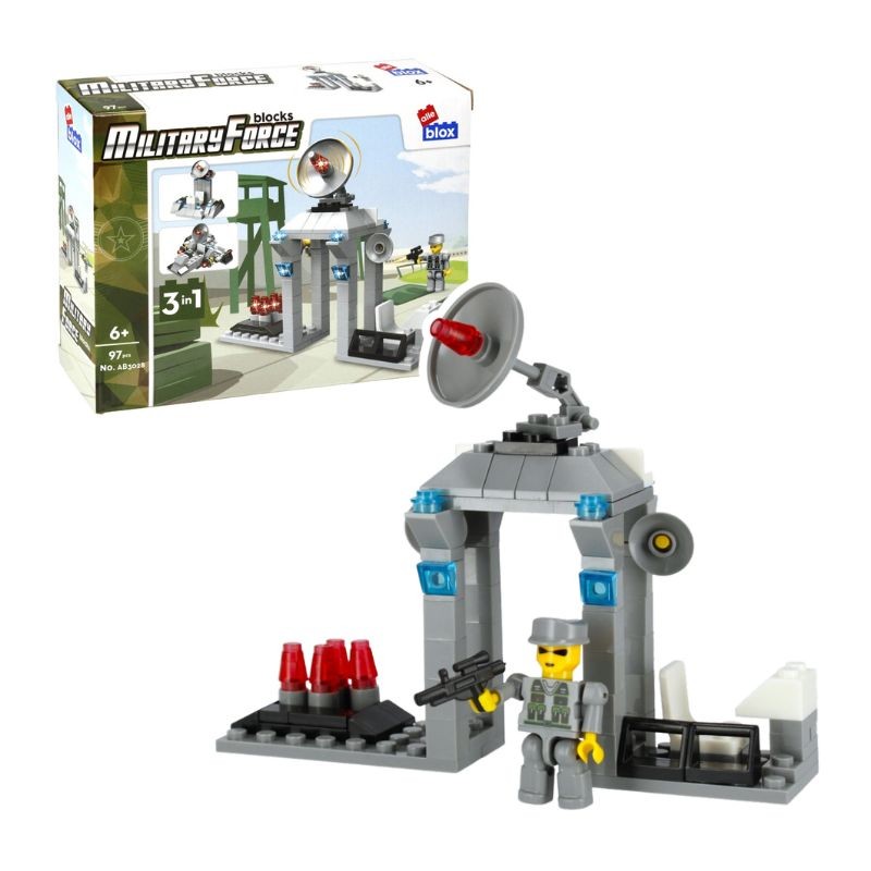 CreativeToys Stavebnica AlleBlox Military, 97 dielov 3v1