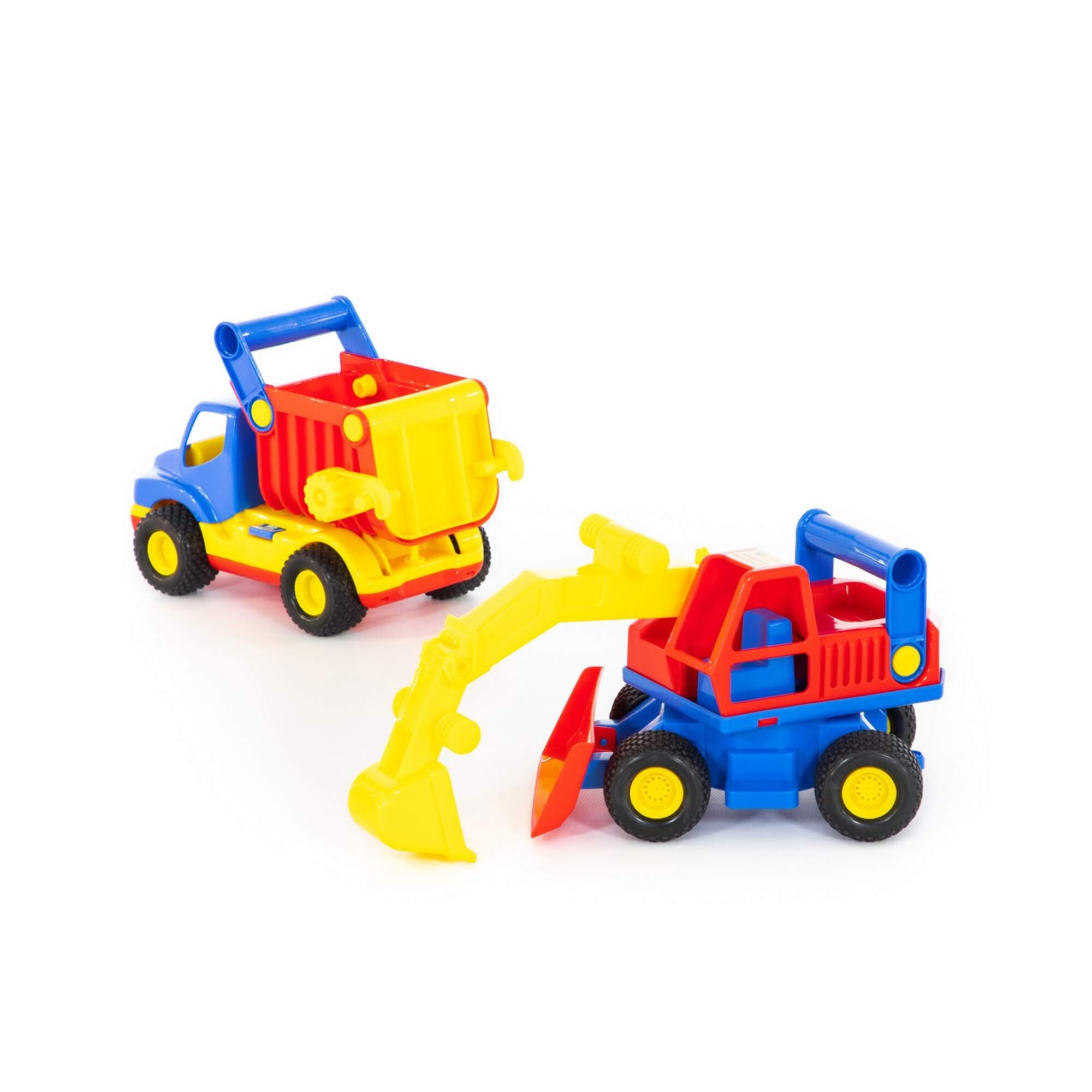 Polesie Sklápačka a Bager ConsTruck 2ks Set