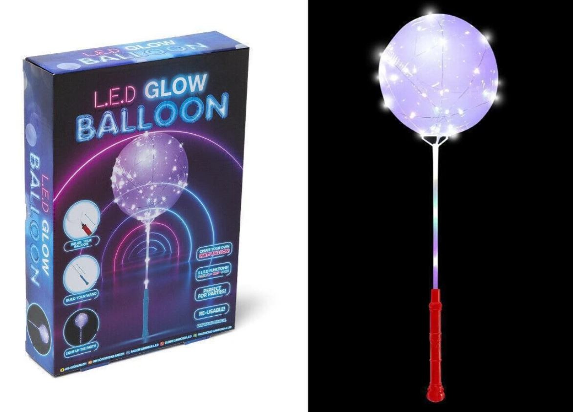 Mikro Trading Glow nafukovací balónik na batérie s LED svetlom