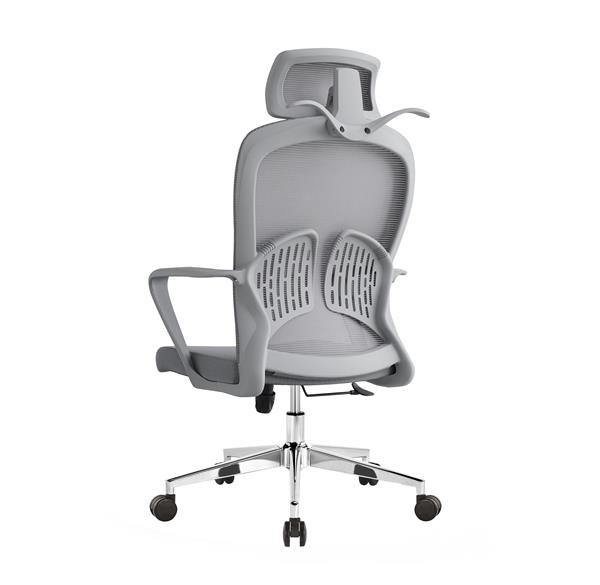 Mimulo Ergonomická kancelárska stolička Baby Mix s opierkou hlavy a bedrovou opierkou čierna