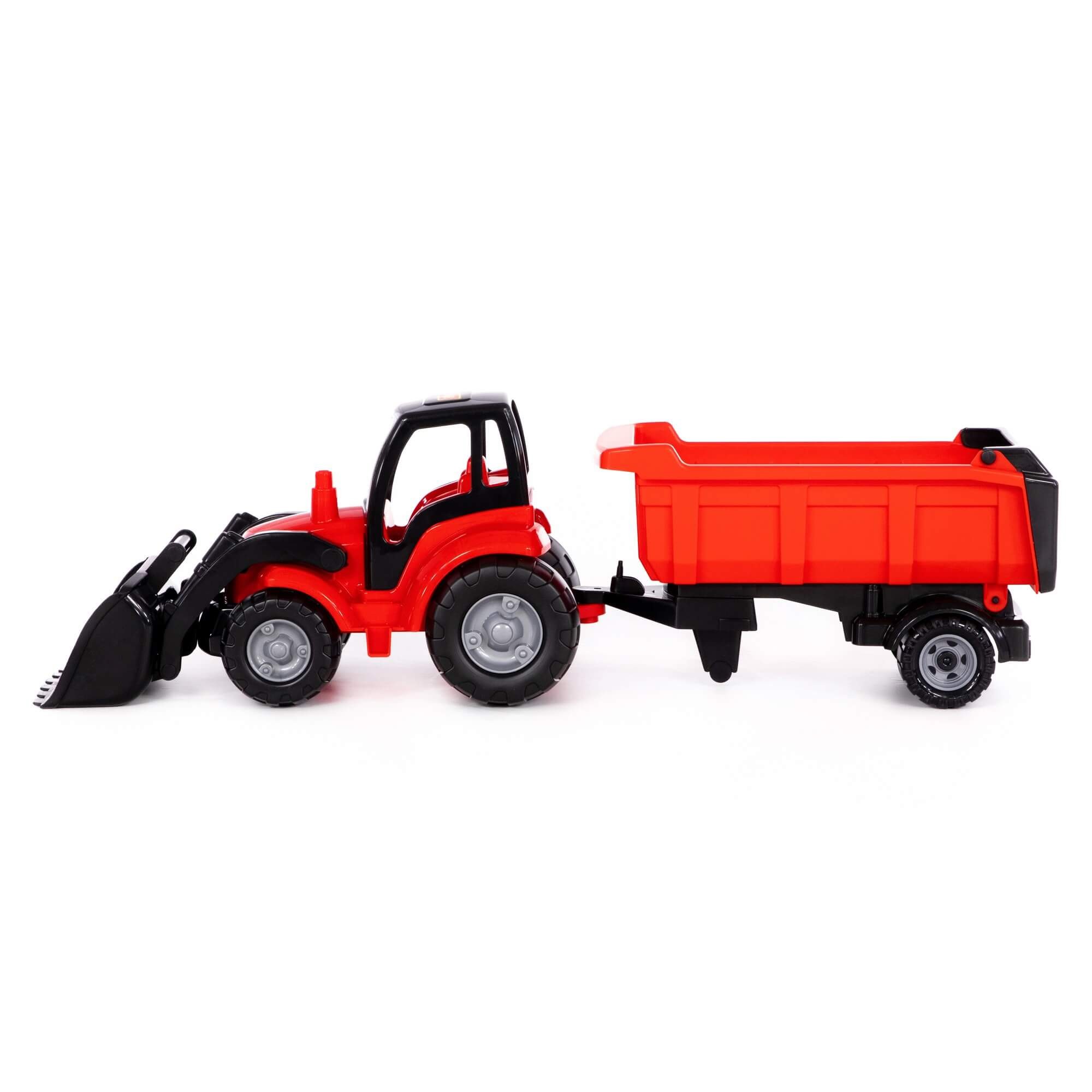 Polesie Mega Traktor Šampion s lopatou a prívesom