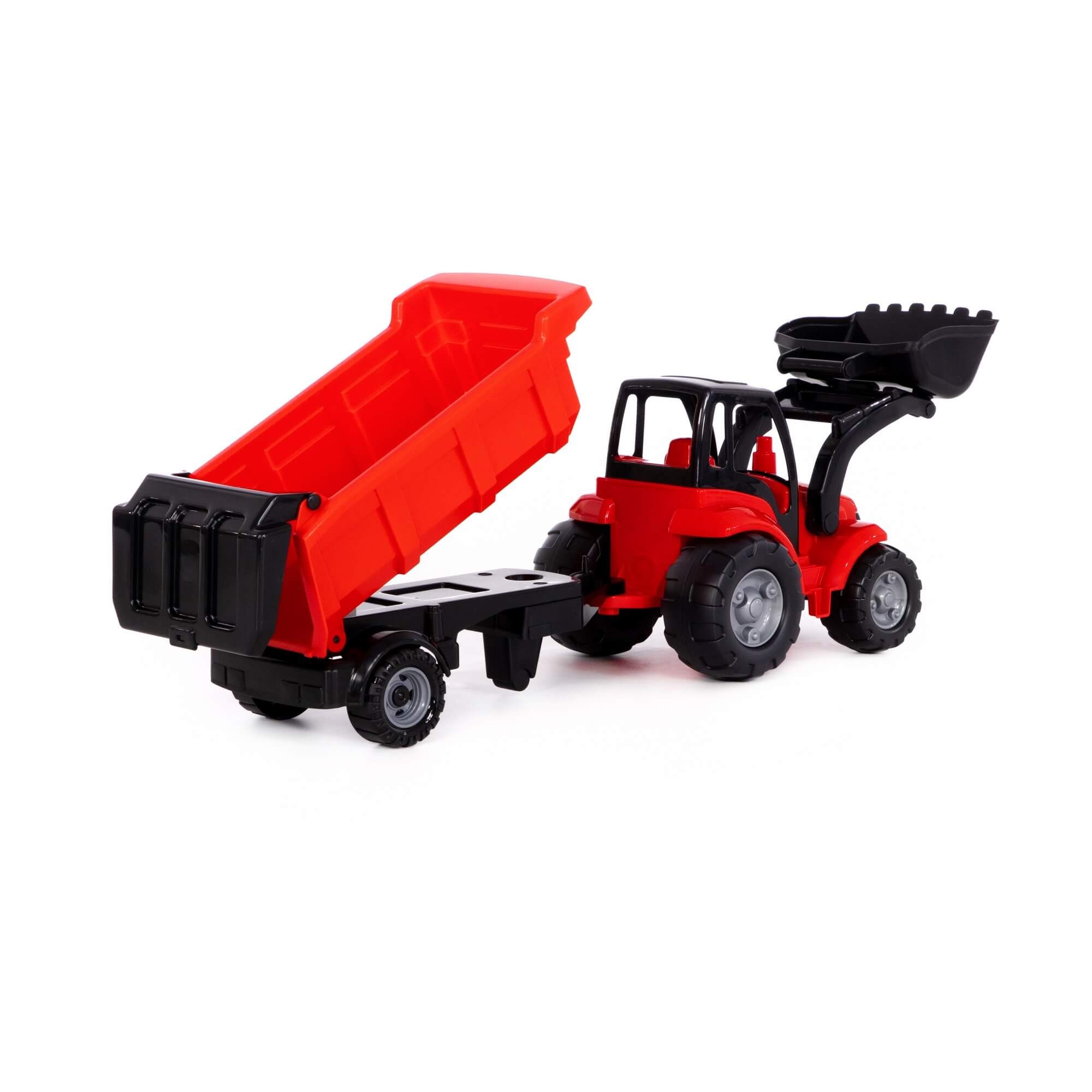 Polesie Mega Traktor Šampion s lopatou a prívesom