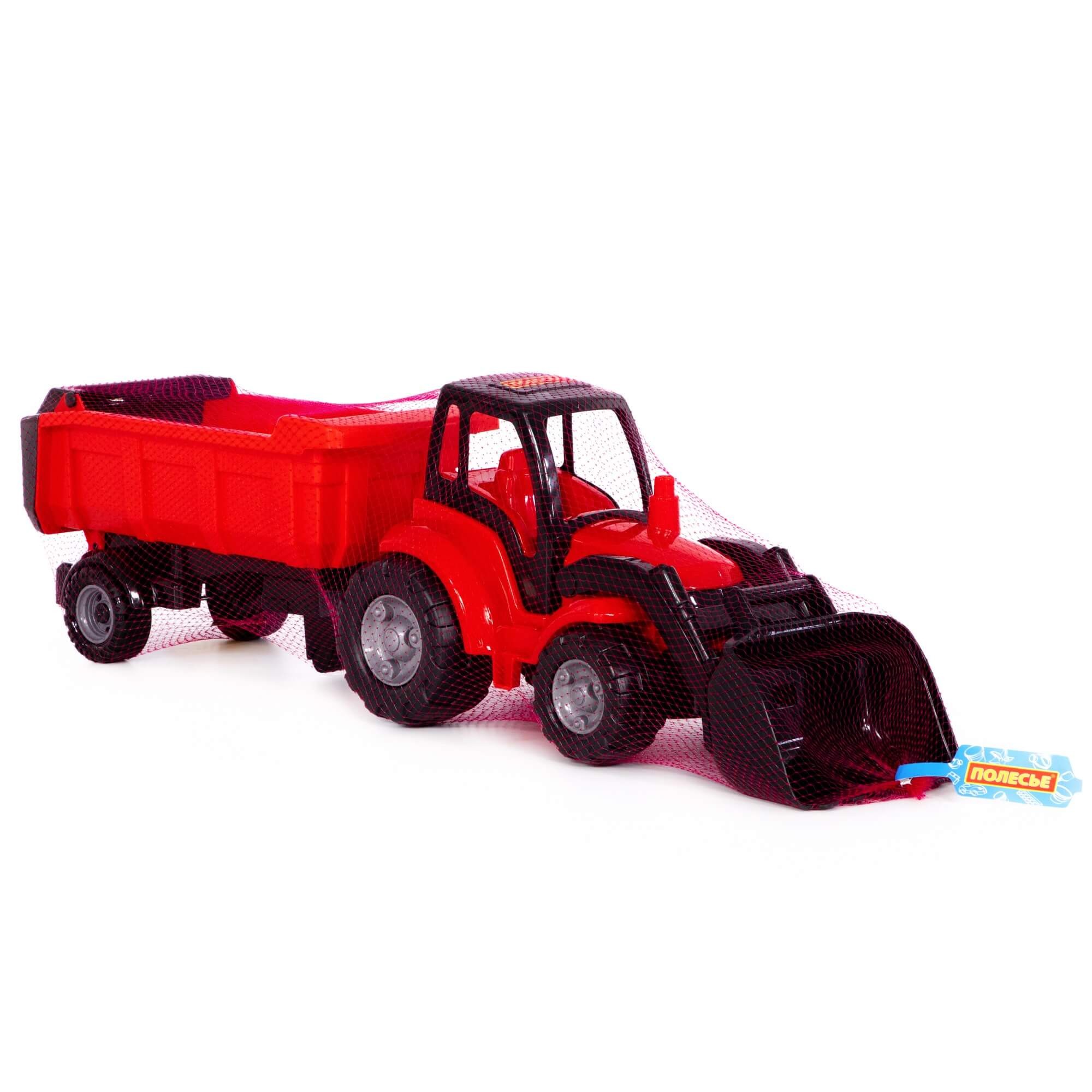 Polesie Mega Traktor Šampion s lopatou a prívesom