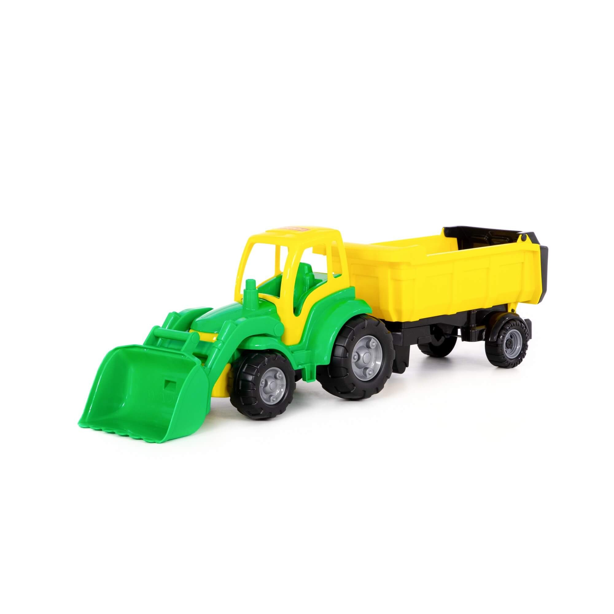 Polesie Mega Traktor Šampion s lopatou a prívesom
