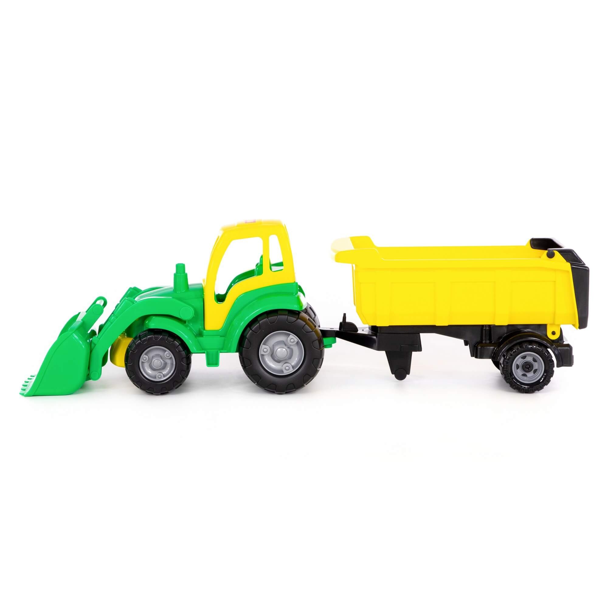 Polesie Mega Traktor Šampion s lopatou a prívesom