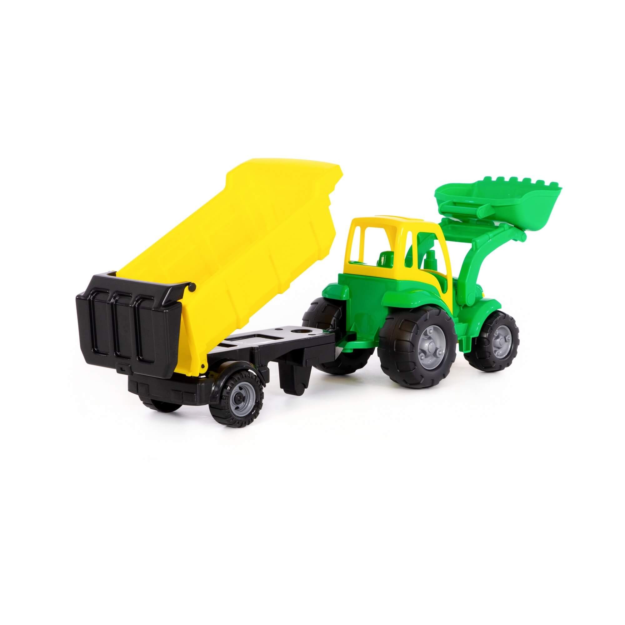Polesie Mega Traktor Šampion s lopatou a prívesom