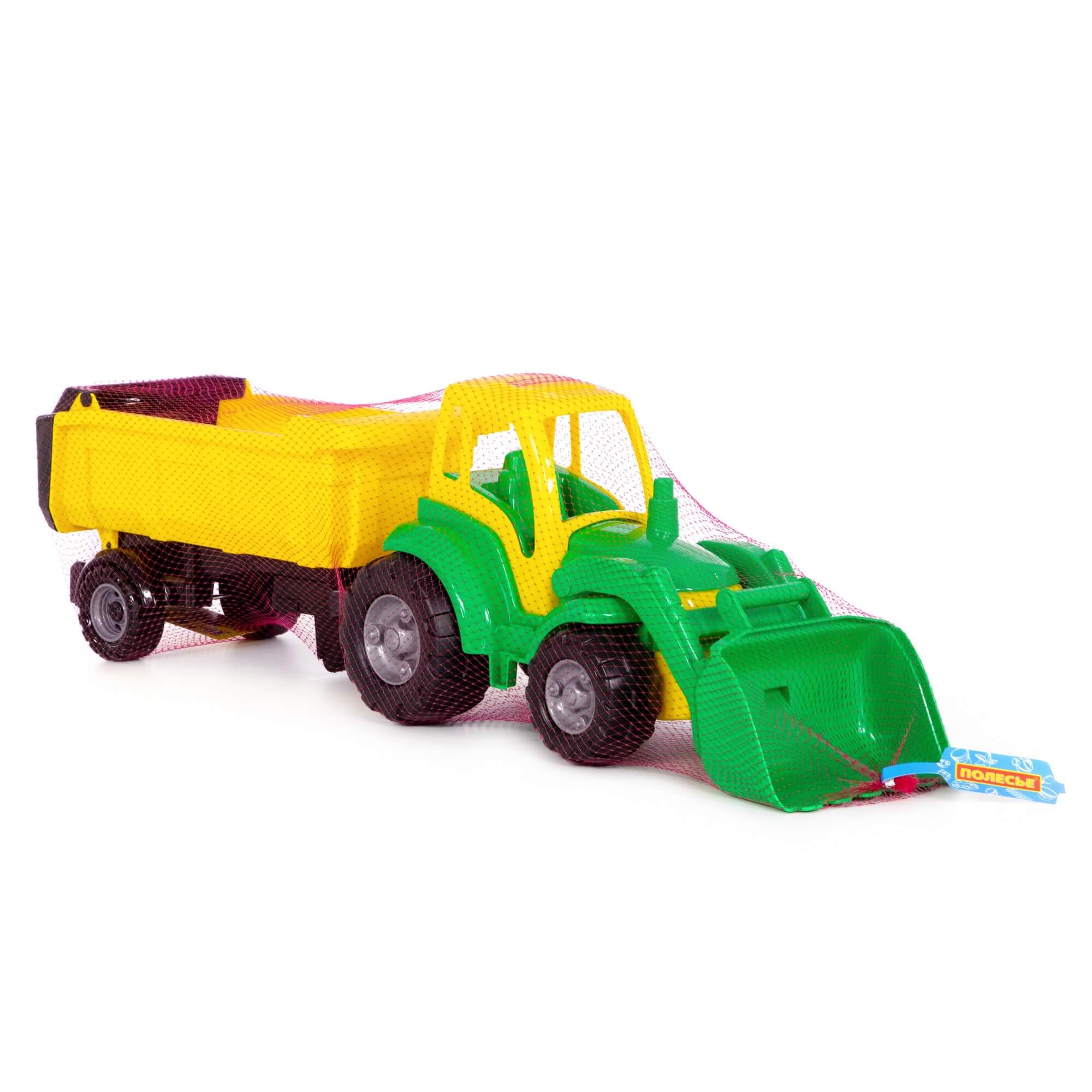 Polesie Mega Traktor Šampion s lopatou a prívesom