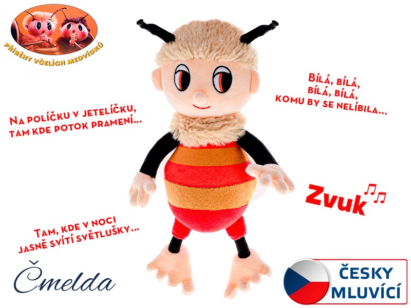 Mikro Trading Plyšák Včelý medvedík - Čmelda spievajúci malý