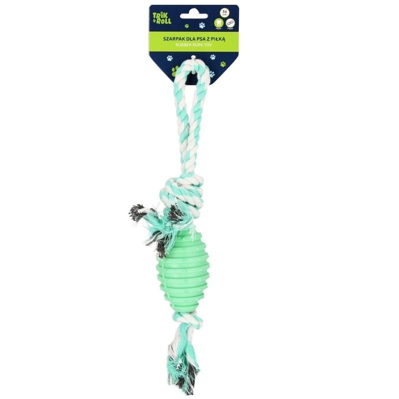 CreativeToys Hračka pre psa Šarpák s loptičkou