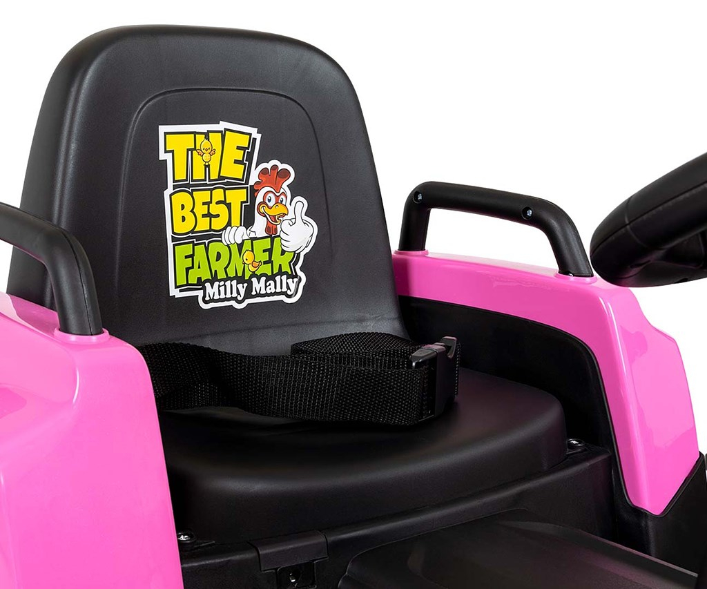 Elektrický traktor Milly Mally Rolly pink