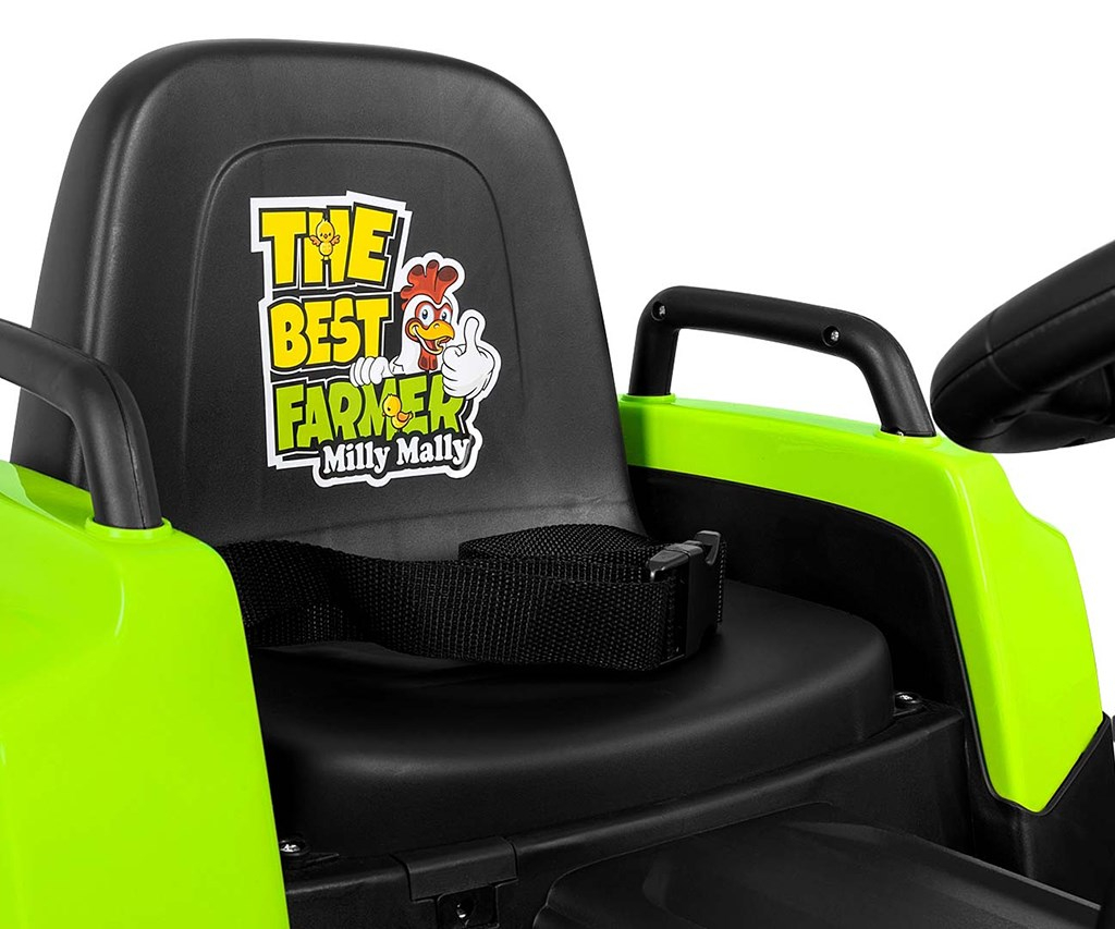 Elektrický traktor Milly Mally Rolly green