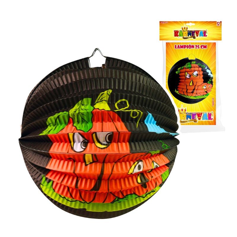 Rappa Lampión čierny Halloween tekvica