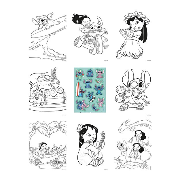 JiriModels Maľovankový set Lilo & Stitch
