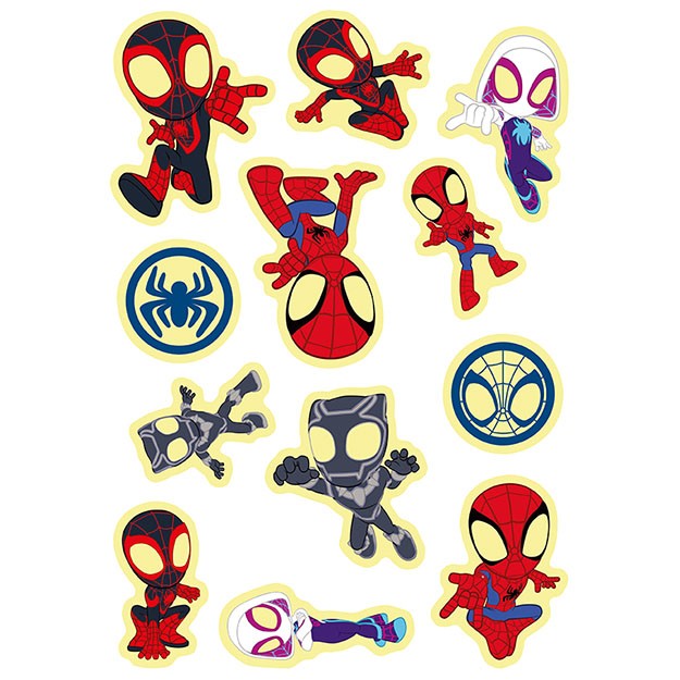 JiriModels Maľovanky so svietiacimi samolepkami Spidey