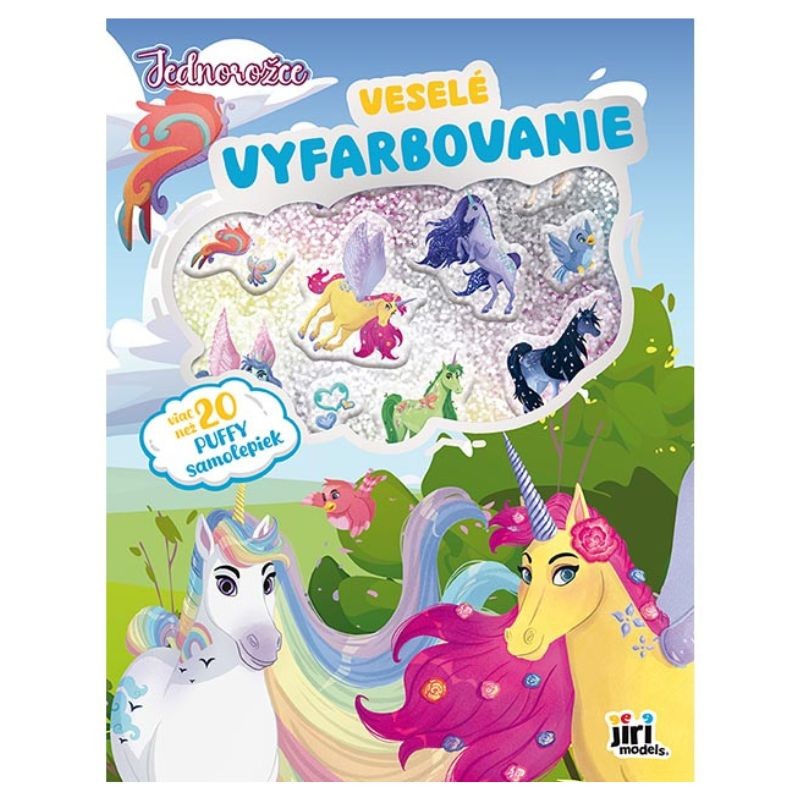 JiriModels Veselé vyfarbovanie so super samolepkami Jednorožce
