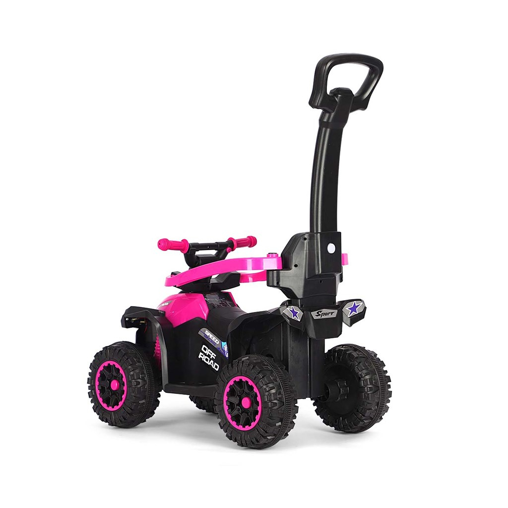 Detské odrážadlo s vodiacou tyčou Milly Mally Wild 3v1 pink