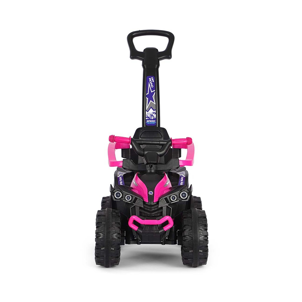 Detské odrážadlo s vodiacou tyčou Milly Mally Wild 3v1 pink