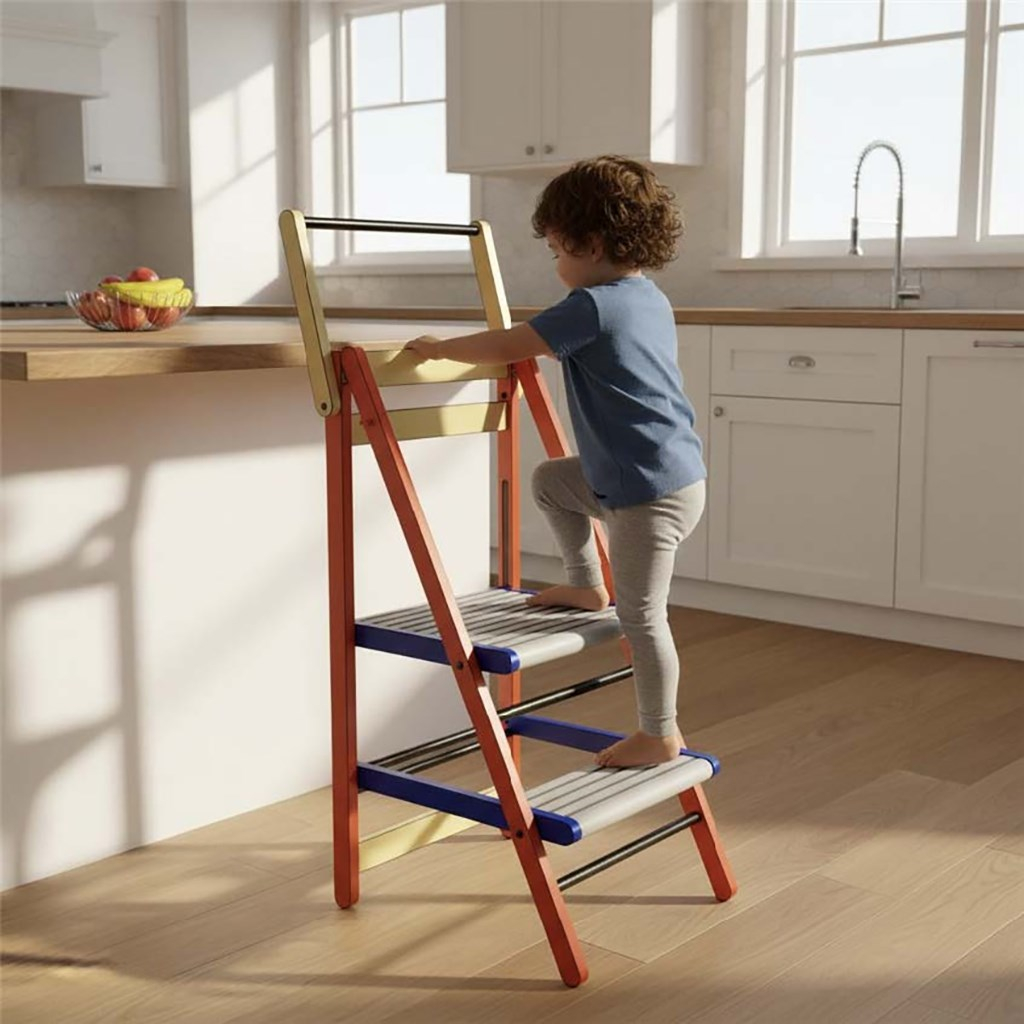 BABY MIX Drevený Kitchen Helper – detský pomocník