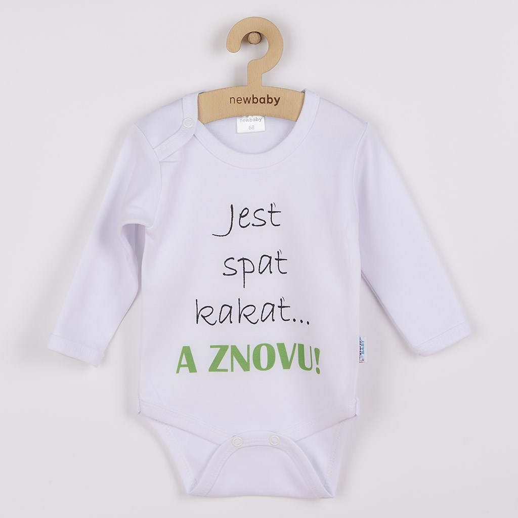 Body s potlačou New Baby Jesť spať kakať...a ZNOVU 50