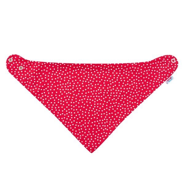 Dojčenská čiapočka s šatkou na krk New Baby Missy sivo-červená 80 (9-12m)