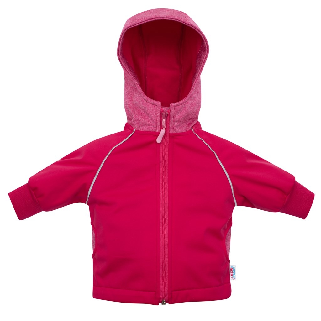 NEW BABY Softshellová dojčenská bundička ružová 68 (4-6m)