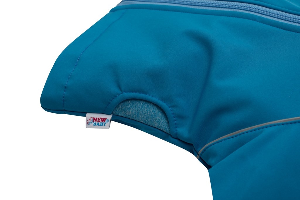 NEW BABY Softshellová dojčenská bundička modrá 98 (2-3 r)
