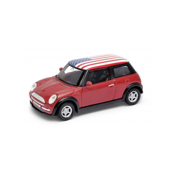 Welly 1:34 Mini Cooper USA Farba: Modrá