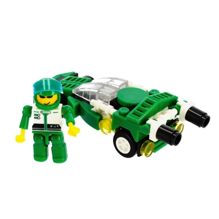 CreativeToys Stavebnica Závodné auto so šoférom