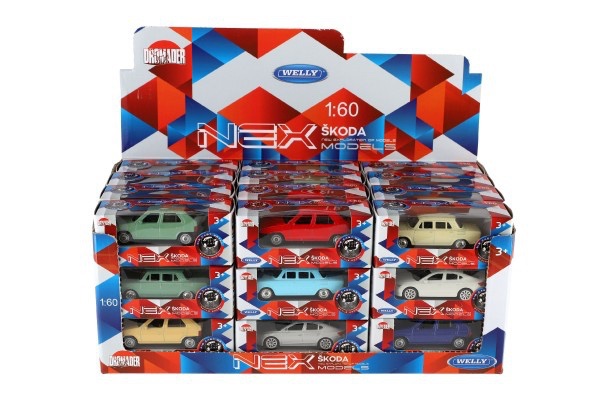 Welly 1:60 Auto Škoda 100, Favorit, Octavia