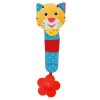 Detská pískacia plyšová hračka s hrkálkou Baby Mix tiger