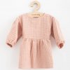 Dojčenské mušelínové šaty New Baby Comfort clothes ružová 80 (9-12m)