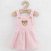 Dojčenská sukienka na traky New Baby Luxury clothing Laura ružová 80 (9-12m)