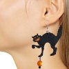 Náušnice Halloween mačky