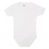 Luxusné bavlnené body krátky rukáv New Baby - biele 56 (0-3m)
